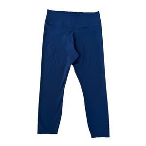 Nike Dri-Fit High-Waisted Cropped Blue Leggings Women’s Large CT5153-469